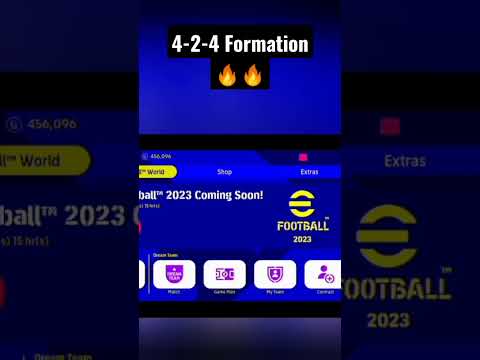 How to get 4-2-4 best formation efootball Mobile #shorts #fyp #efootball #formation