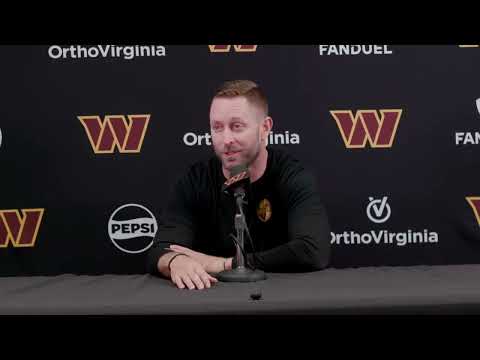 OC Kliff Kingsbury Speaks to the Media Before Practice | Washington Commanders