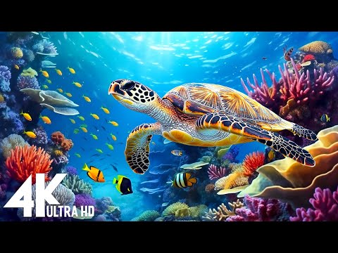 Ocean 4K - Beautiful Coral Reef Fish in Aquarium, Sea Animals for Relaxation, 4K Video Ultra HD #3