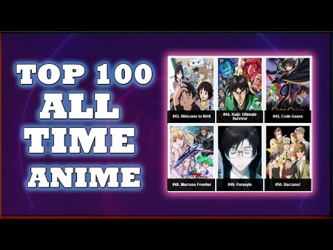 Top 100 Anime Forever - of All Time  1970 - 2019