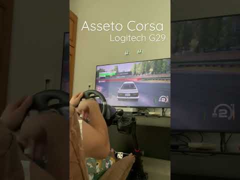 Testando pela primeira vez o Logitech G29 no Asseto corsa