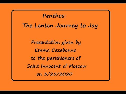 Penthos: The Lenten Journey to Joy