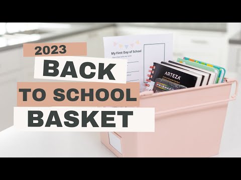 BACK TO HOMESCHOOL BASKET FOR ELEMENTARY, MIDDLE, AND HIGH SCHOOL