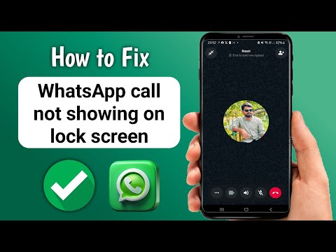 how to fix whatsapp call not showing on lock screen problem 2024