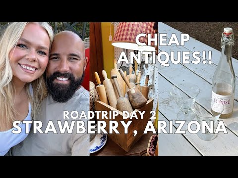 Antique Shop With Me & HAUL | Thrift With Me & HAUL | Road Trip Day 2 Vlog | Strawberry, Arizona!