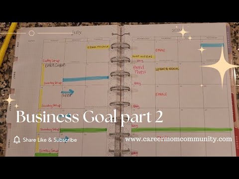 How to plan and stay consistent as an entrepreneur| Happy Planner Setup