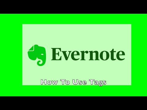 Evernote Basics    How To Use Tags