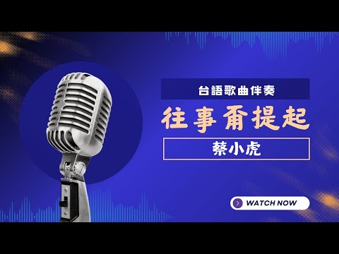 往事甭提起(台) - 蔡小虎   KTV伴奏版 (Karaoke Version)