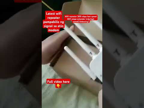 Wifi repeater 300 mbps fast speed Wifi range extender 2.4g high speed( Unboxing)