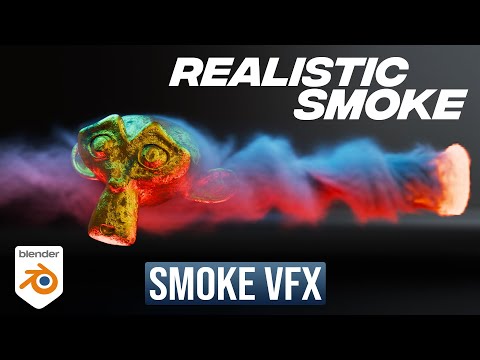 Blender 4.1 - Realistic Blender Smoke Simulation | Blender Fire Simulation