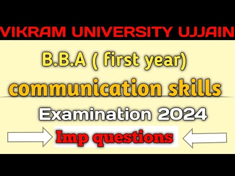 BBA 1st year communication skills important questions exam 2024