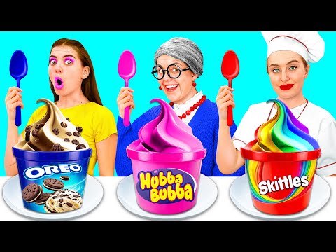 Me vs Grandma Cooking Challenge | Funny Kitchen Hacks by BaRaDa Challenge