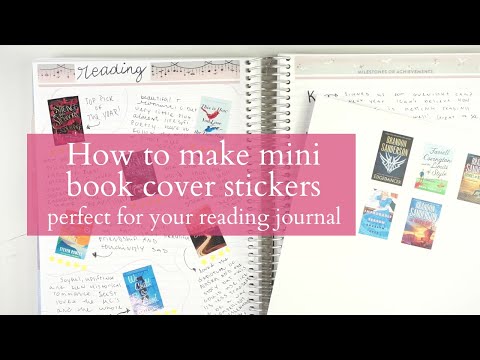 How to make mini book cover stickers for your reading journal | Fav Book Journal Supplies