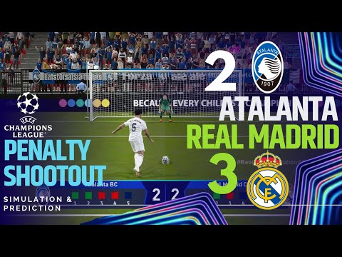 Penalties • Atalanta 2-3 Real Madrid • UEFA Champions League 24/25 | eFootball Simulación.