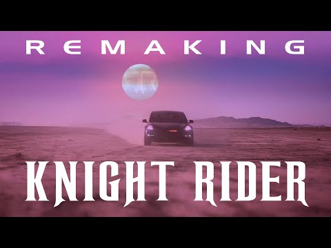 Knight Rider's Iconic Opening Titles Reshot in 4K – with KITTesla