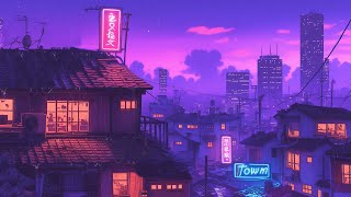 1980s & 90s Lofi Hip Hop Beats 🏮 Nostalgic Retro Vibes & Japanese Town Ambience 🌆 Lofi Rain Playlist