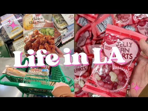 Life in LA : Trader Joe's cute love-theme products, grocery shopping, garlic toast, baked beans