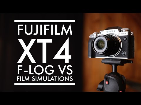 Fujifilm XT4 F-Log vs Film Simulations - Getting started with colour grading