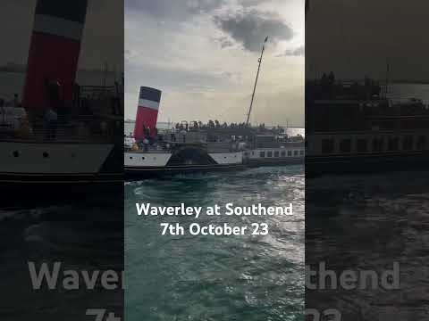 Waverley, the world’s last sea going paddle steamer at Southend Pier