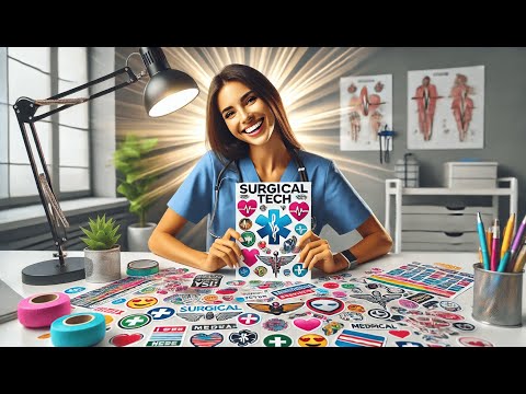 🩺 Best Surgical Tech Stickers | BulbaCraft Surgical Tech Stickers 💉