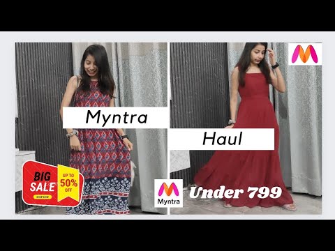 *HUGE* Myntra Long dress haul || 😍 Myntra sale upto 80% off || JV16 #jaatnivlog