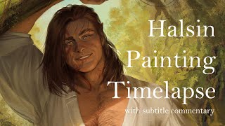 Painting Timelapse: Halsin