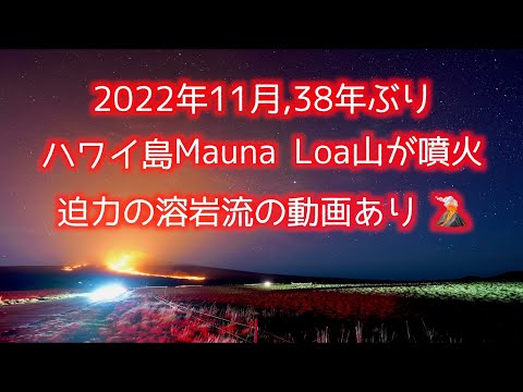 最新マウナロア溶岩2022年12月