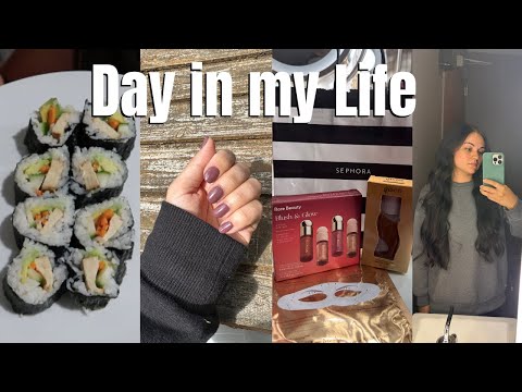 VLOG: Homemade Sushi, DIY Gel Nails💅🏼 & Mini Sephora Haul