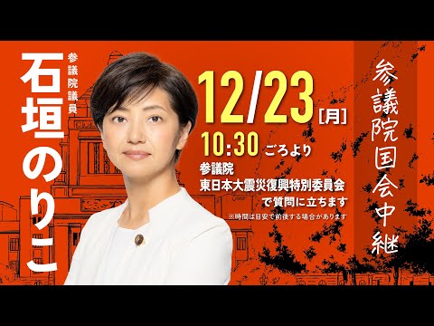 2024年12月23日 参議院 東日本大震災復興特別委員会