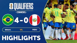 HIGHLIGHTS : Brazil 4-0 Peru | CONMEBOL World Cup Qualifiers | 16.10.24