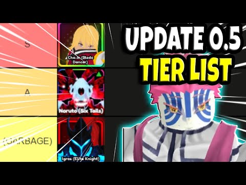 Update 0.5 Tier List | Anime Vanguards