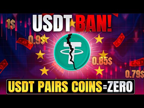 USDT TETHER Delist in Europe - USDT ZERO - USDT Safe or Not? ALTCOIN CRASH to 0 - Crypto News Hindi