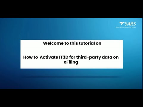 How to Activate the IT3 for IT3D Form on eFiling