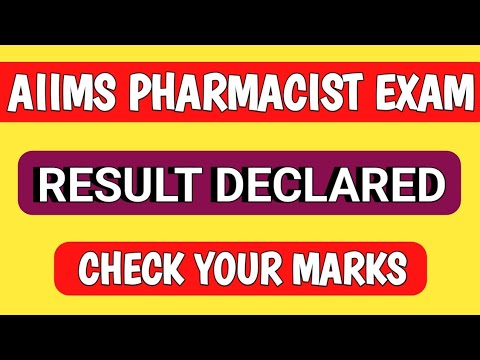 AIIMS PHARMACIST EXAM 2023 RESULT OUT | Result declared | check your marks