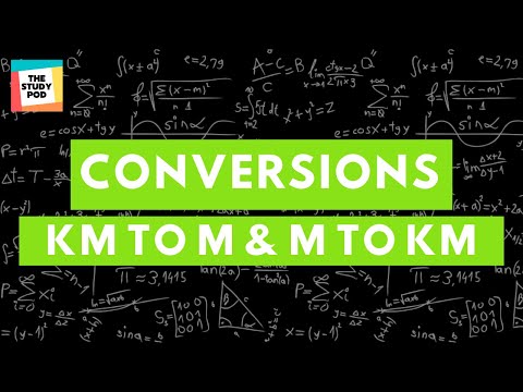 Conversion of km to m & m to km | The Study Pod