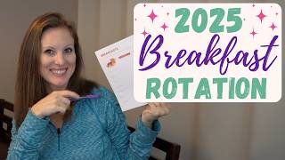 Plan Your Meals LIKE A PRO in 2025 Part 1: Breakfast // How to create a BREAKFAST ROTATION for 2025