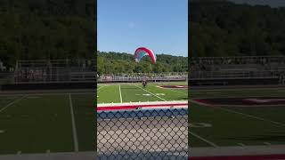 Man from the sky lands on brand new football field in Crooksville Ohio