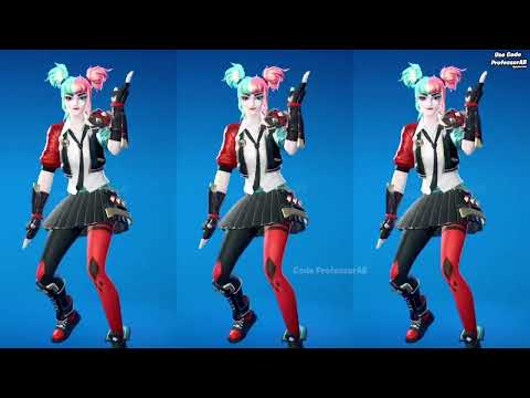 Fortnite Stuck Emote With Karuta Harley Quinn Skin Thicc 🍑😜🥵😂