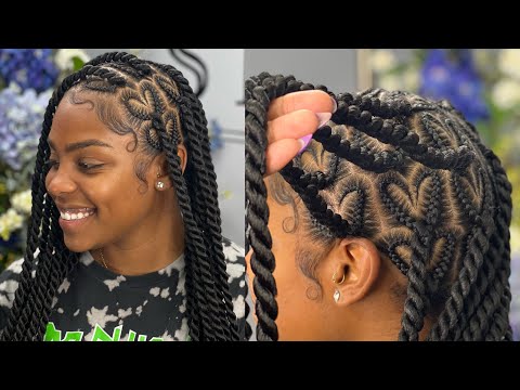 2.7 million HEART BRAIDS/ TWIST BRAIDS/ STITCH BRAIDS / CURLY ENDS 💕✨