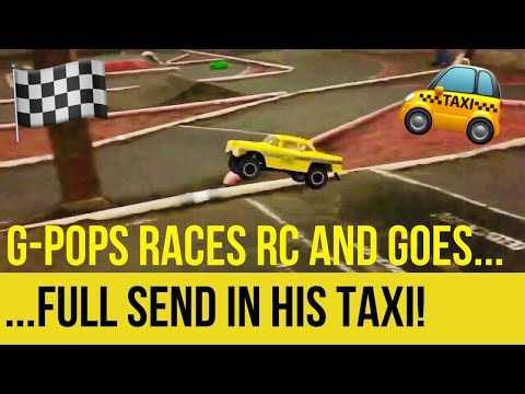 Grandpa goes FULL SEND in his retro taxi! 🚕