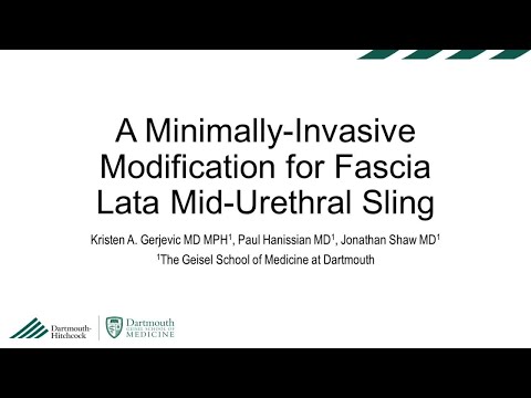 A minimally invasive modification for fascia lata mid-urethral sling