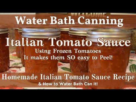 Homemade Italian Tomato Sauce Recipe | Water Bath Canning | How to Can Italian Tomato Sauce