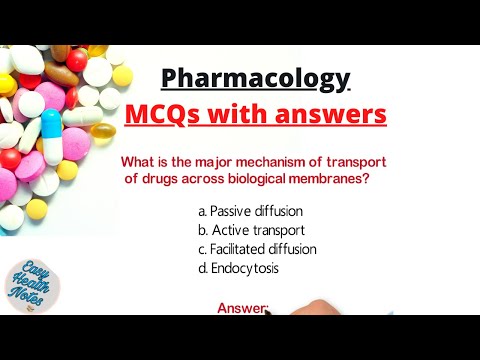 Pharmacology ।। Important MCQs (Multiple Choice Questions) with answers