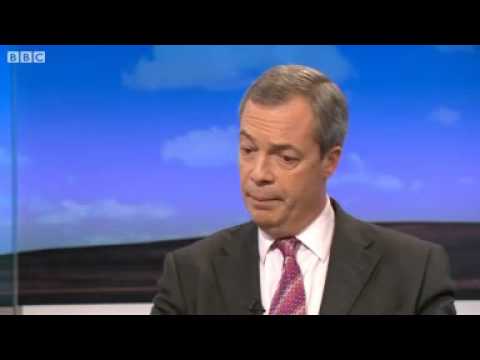 BBC News   Nigel Farage on Greece, Italy, euro and EU economics