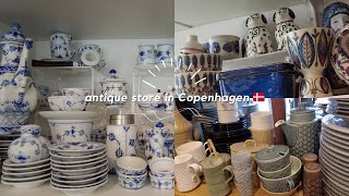 【antique】デンマーク🇩🇰北欧食器の旅🕊️ antique shop in Copenhagen