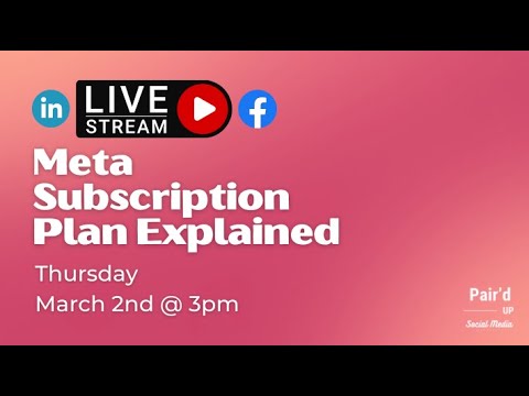 Meta Subscription Plan Explained