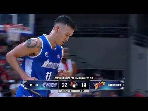 Glen Yang’s FIRST QUARTER FIRE for Eastern vs. San Miguel 🔥 | PBA SEASON 49 COMMISSIONER’S CUP