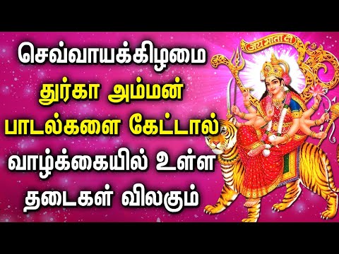 TUESEDAY POPULAR DURGA DEVI TAMIL DEVOTIONAL SONGS | LORD DURGA AMMAN PADALGAL | DURGA SONGS