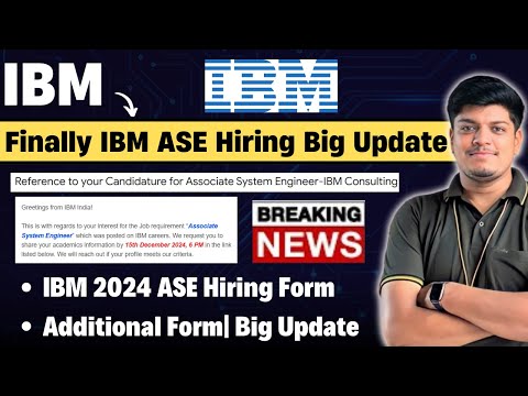 🔥IBM ASE Biggest Update | Step By Step Form Process | Reference No | Off Campus 2024-2026 BATCH