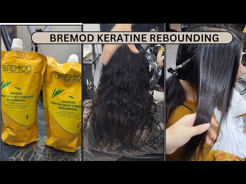 Permanent Hair Straightening on Virgin Hair | Bremod Keratin Rebonding Tutorial for Sleek Results